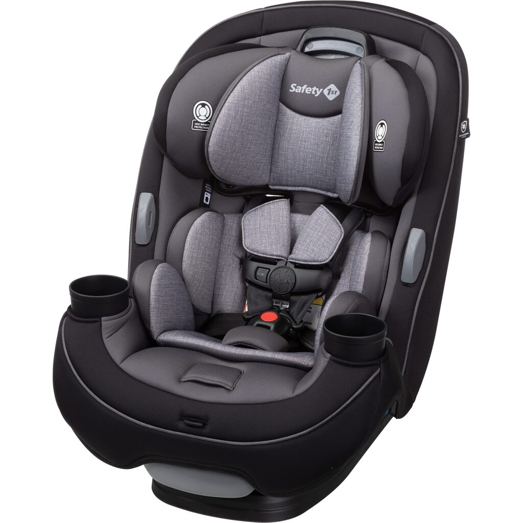 Safety1st Autoasiento Grow and Go 3 etapas, Harvest Moon, convertible, protección de impacto lateral, arnés de 5 puntos, tela lavable a máquina, apta para secadora con sistema latch y 2 portavasos.