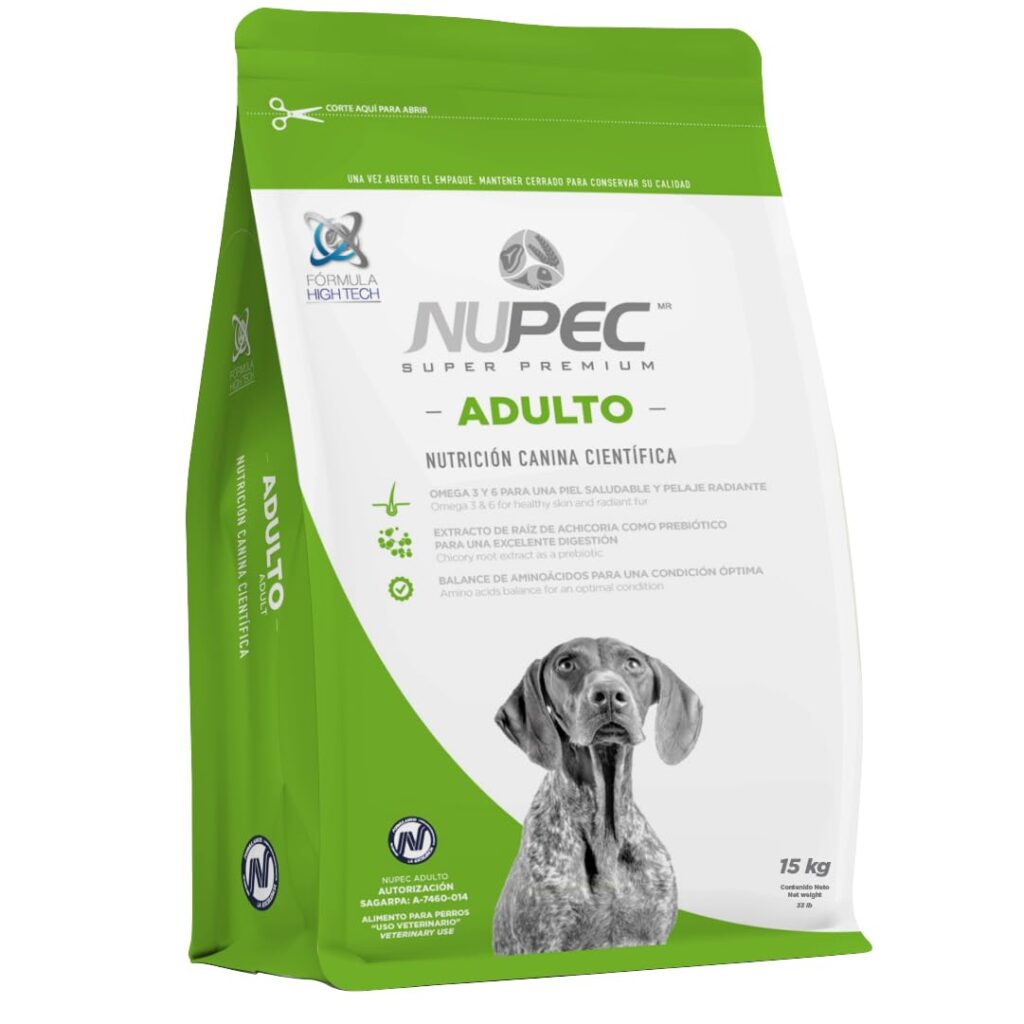 Nupec Croquetas para Perro Adulto con Omega 3 y 6 – 1 pack x 15 kg